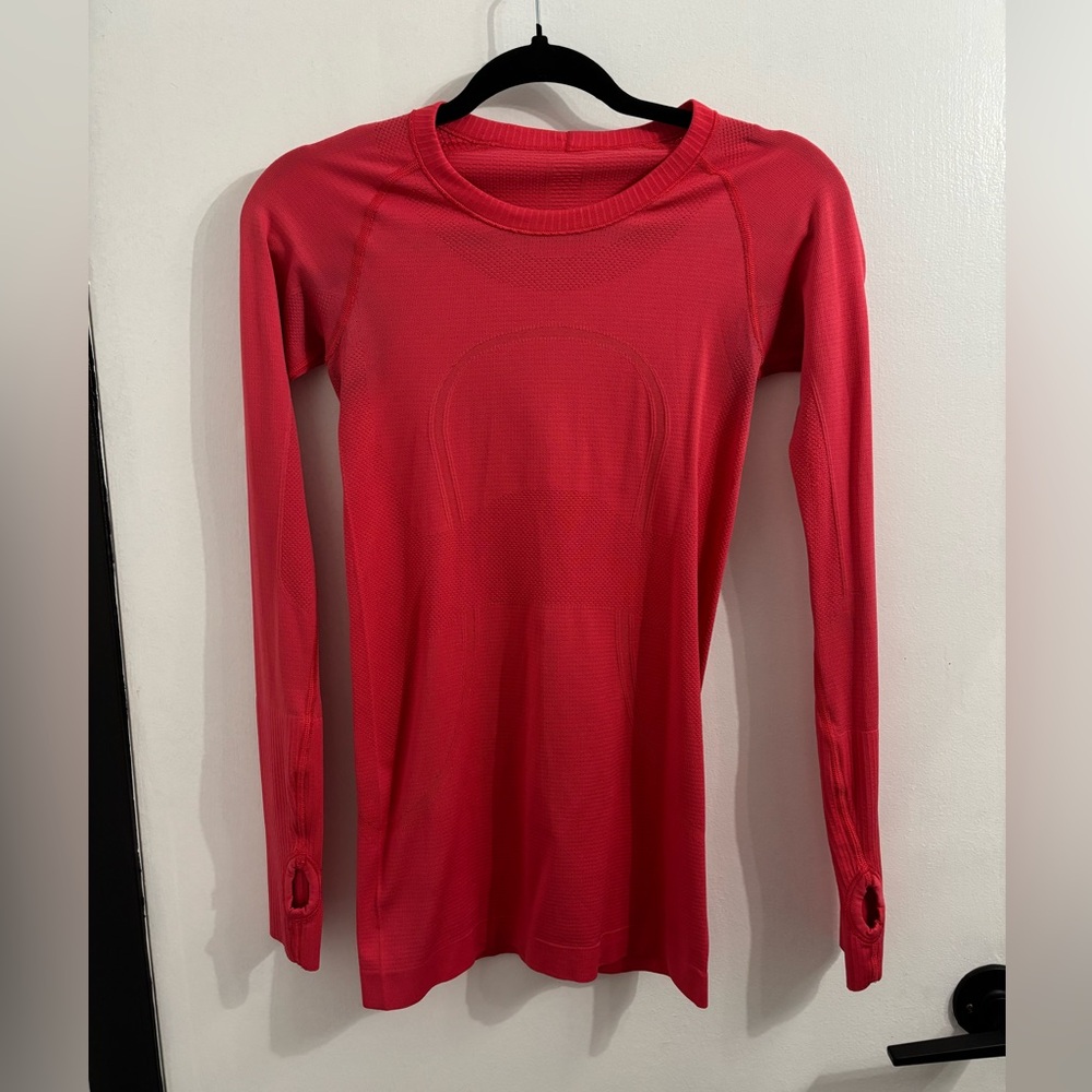 lululemon pink swiftly tech Long Sleeve